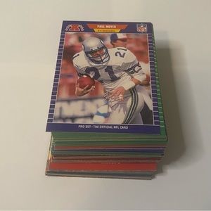 1989 - 1990  Pro Set Football Cards Lot of 71 Cards Vintage